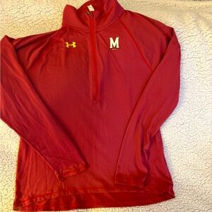 Under Armour university of Maryland lightweight pullover with zipper
